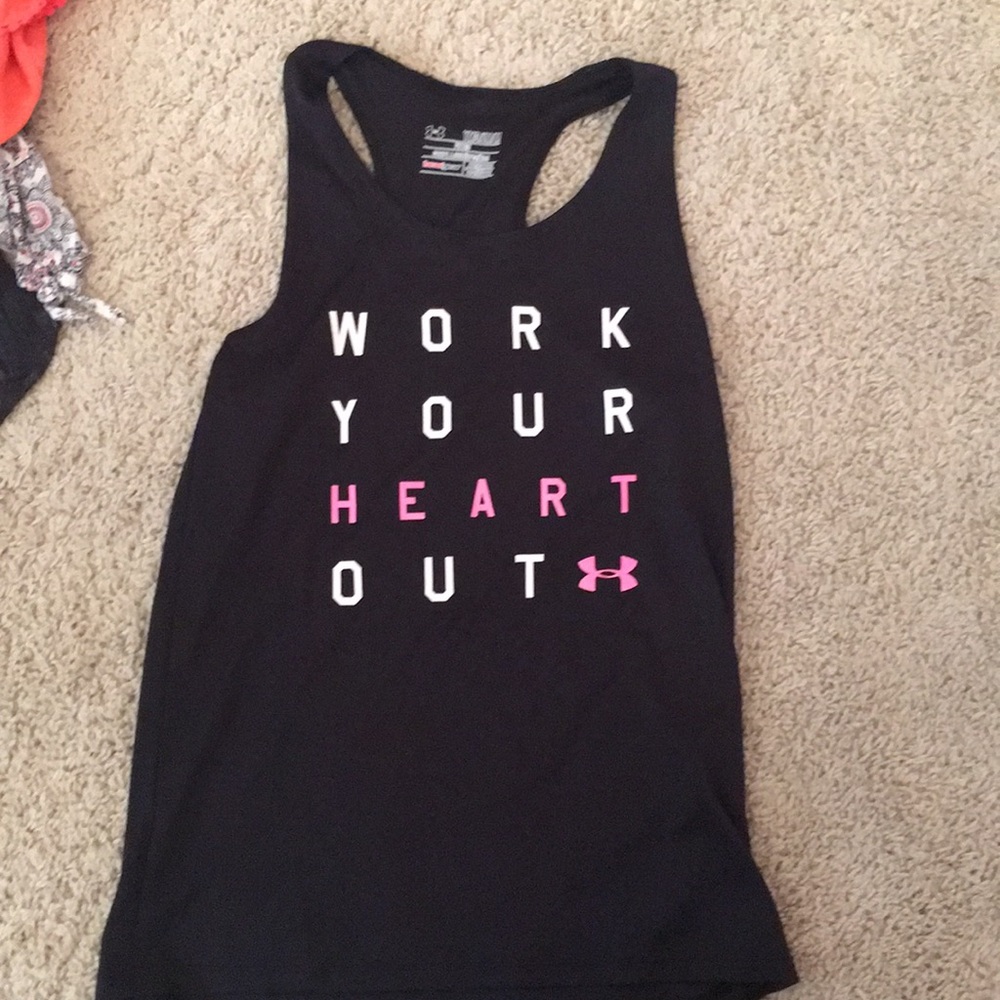 Black under armour tank top